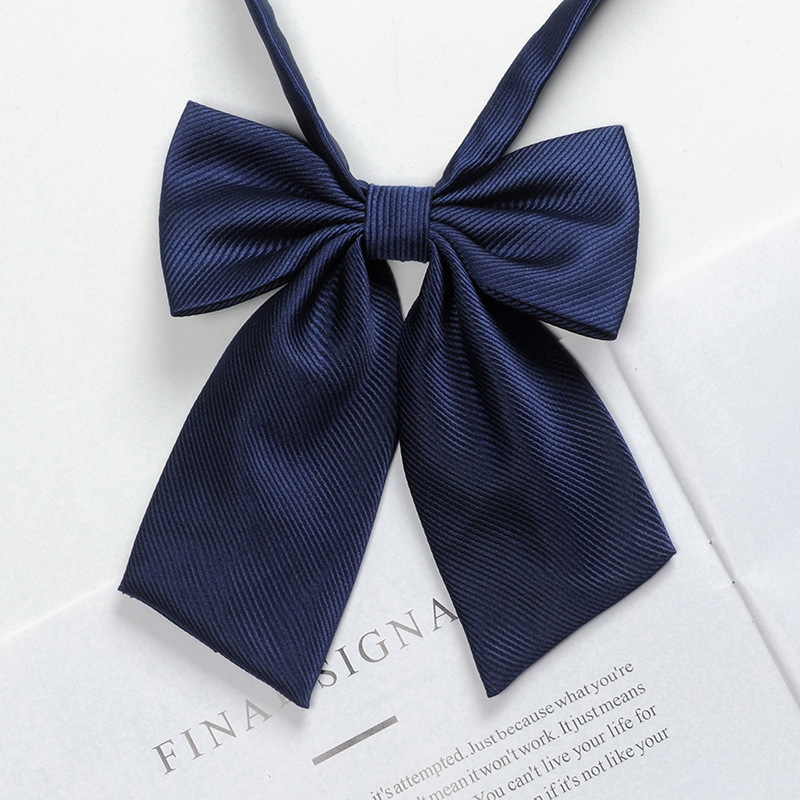 Picture of Jk Bow Tie Women Japanese Uniform Small Tie School Uniform Shirt No-Sew Sailor Collar Floral College Style Bow Ribbon
