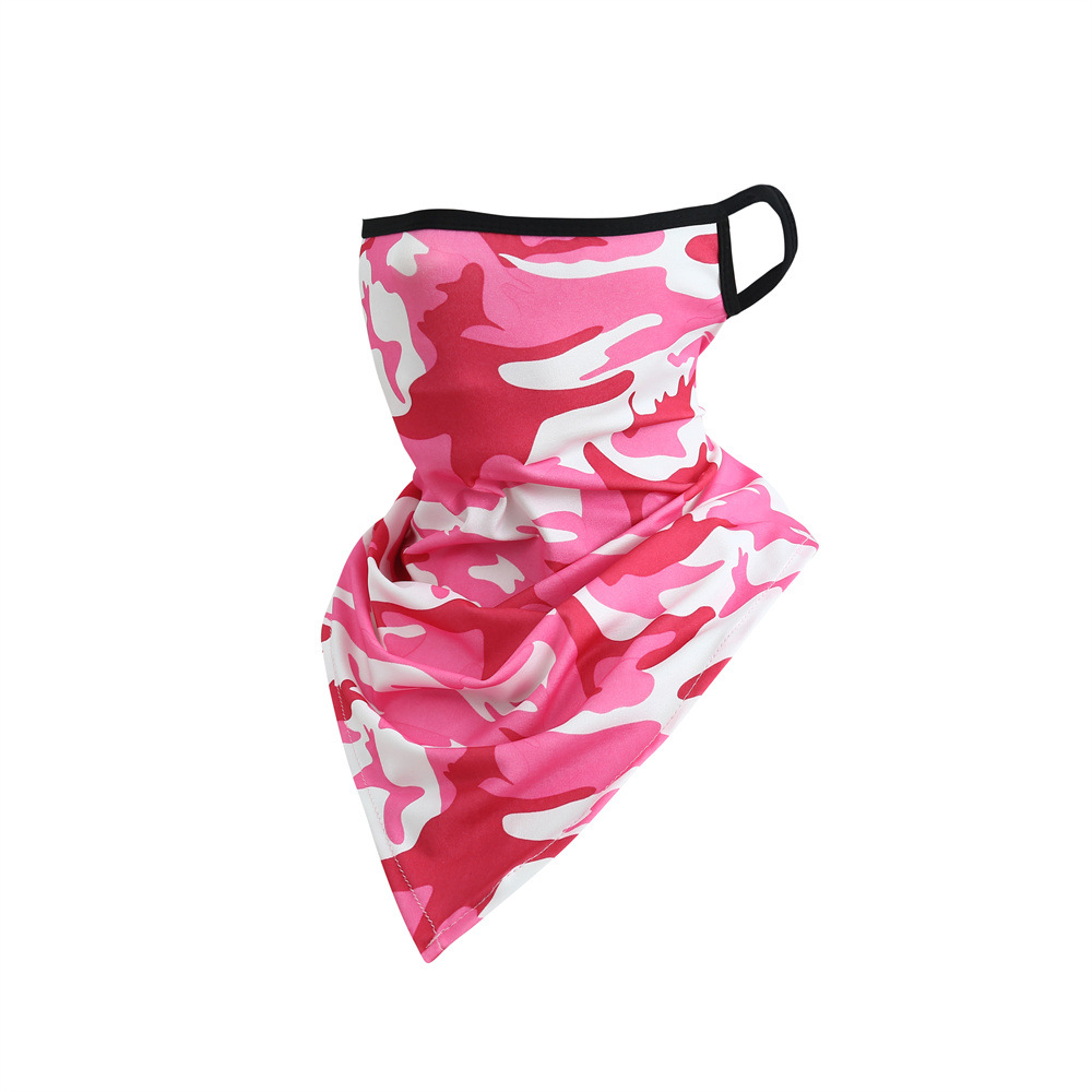 Picture of Outdoor riding triangle towel ice silk sunscreen hanging ear triangle towel summer sports outdoor breathable fishing camouflage mask