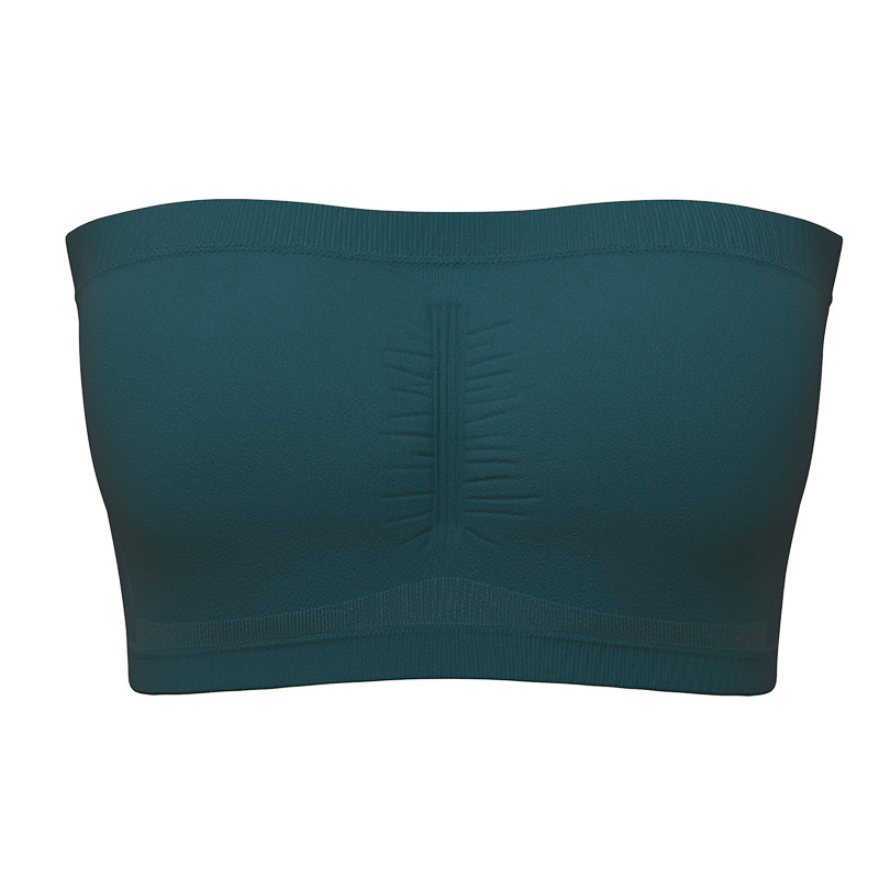 Picture of Foreign Trade Extra Large Size Double-layer One-character Women's Detachable Chest Pad Strapless Chest Wrapping Women's Invisible Underwear Cross-Border