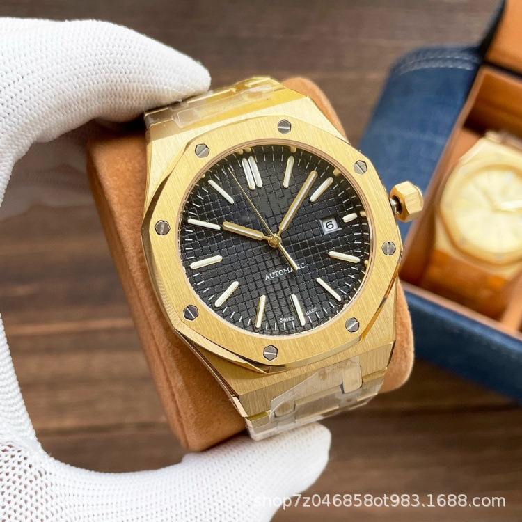 Picture of Cross-Border A-P Royal Oak Men's Fully Automatic Mechanical Watch 15400-15500 Series with Luminous Waterproof Watch