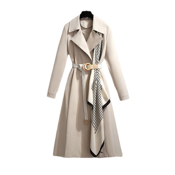 Picture of Trench coat Women's Mid-length 2024 Spring and Autumn New style western style age-reducing plus size loose slimming elegant women's coat fashion