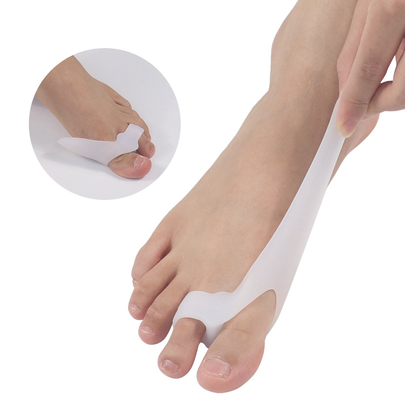 Factory Toe Orthotic Silicone Insole Toe Sleeve Toe Splitter Toe Separator Hallux Valgus Correction Double Hole Sleeve