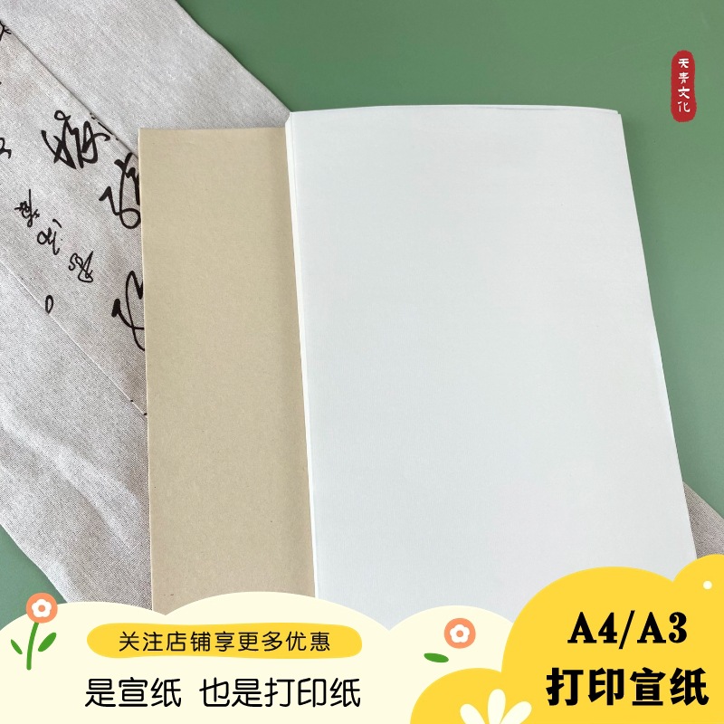 A4 Printing Rice Paper Non-Destructive Packaging Wholesale Calligraphy Special Thickeneded Rice Paper Chinese Painting Copybook Printing Special