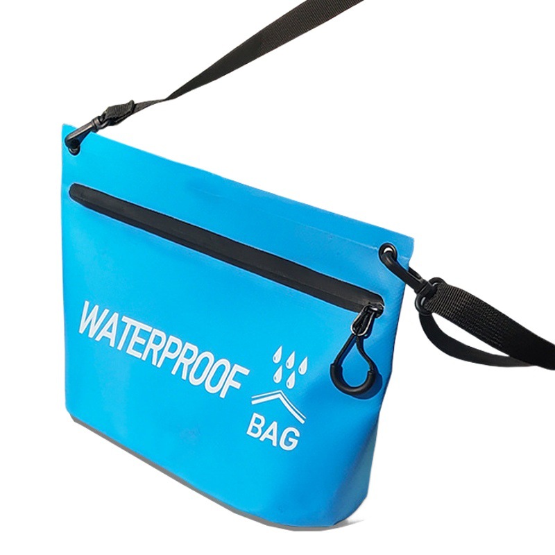 Hand-held cosmetic bag zipper storage bag shoulder waterproof swimming bag outdoor travel portable small bag wash bag factory