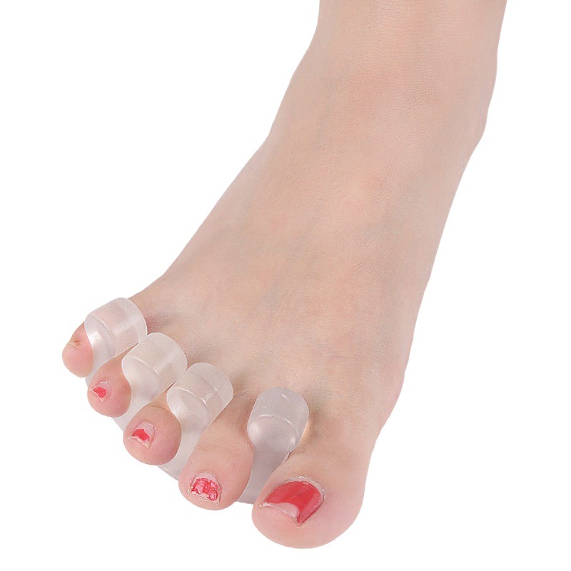 Silicone Set Forefoot Protection Split Toe Cover Unisex Forefoot Split Toe Pad Shock-Absorbing Anti-Wear Multi-Functional Foot Pad