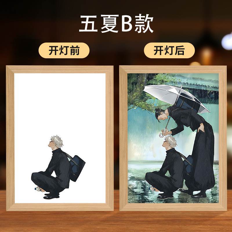 Picture of Spell Return Gojo Satoru Xia Youjie Light Painting Animation Two-Dimensional Bone Worker Creative Night Light Setup