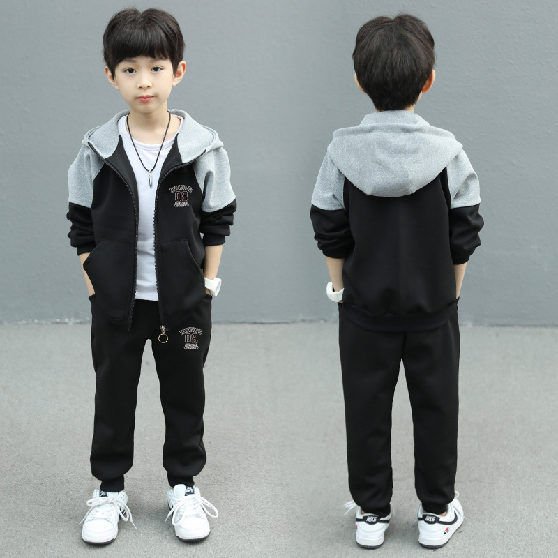 Boys Spring and Autum Suits 2025 New Autum Clothes for Small Kidsren Fashionable and Handsome Clothes Baby Trendy Brand Two-Piece Set