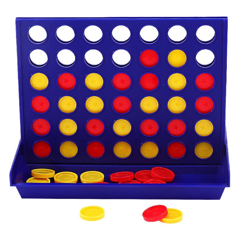 Fun three-dimensional four-piece chess four-piece chess gravity five-piece chess children's chess toys educational parent-child double board game