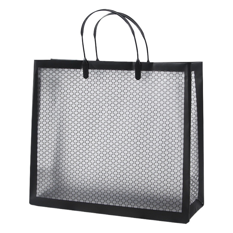 chic high-end pvc tote bag snap-on bag set clothes tote bag wholesale packaging gift bag transparent bag