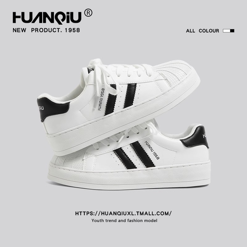 Universal Student Shell Head Board Shoes Women's Spring and Autumn 2025 Korean Style White Shoes Round Toe Low-Top All-Match Casual Shoes