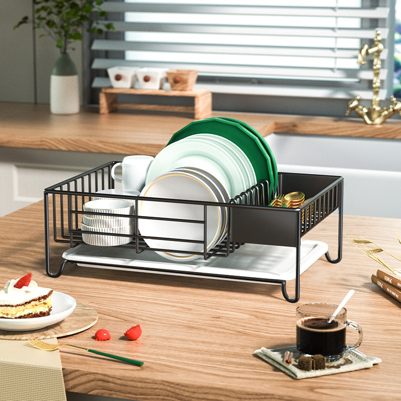 Kitchen Storage Rack Stainless Steel Dish Storage Rack Installation-Free Countertop Dinner Plate Drain Rack Dish Rack temu
