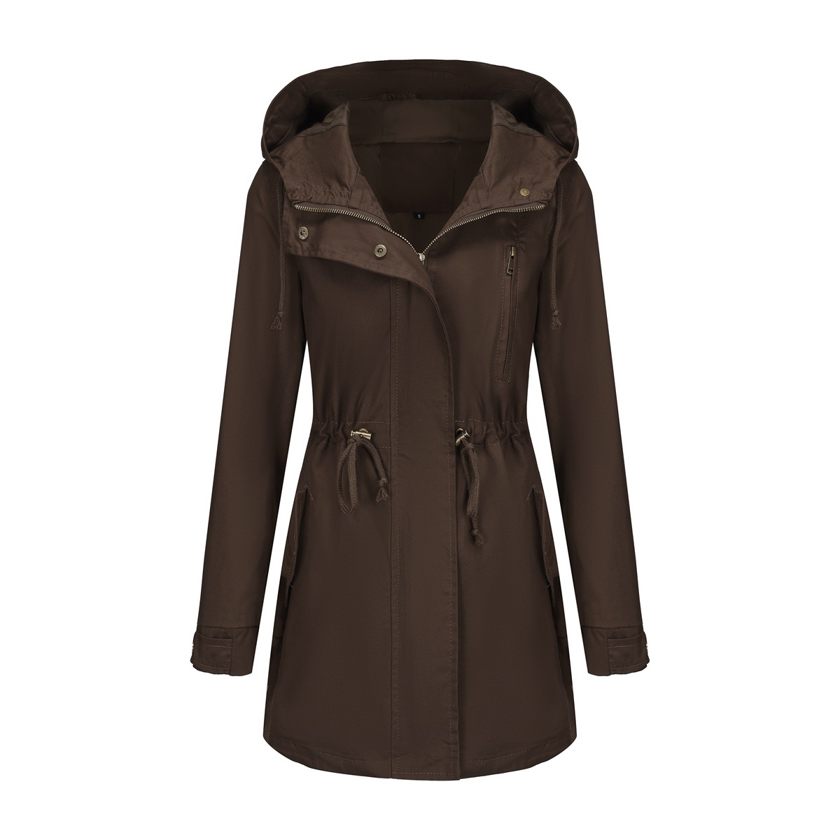 Picture of 2022 New Cotton Hooded Coat Women's Spring and Autumn Coat European and American Large Size Loose Solid Color Cross-border Women's Clothing