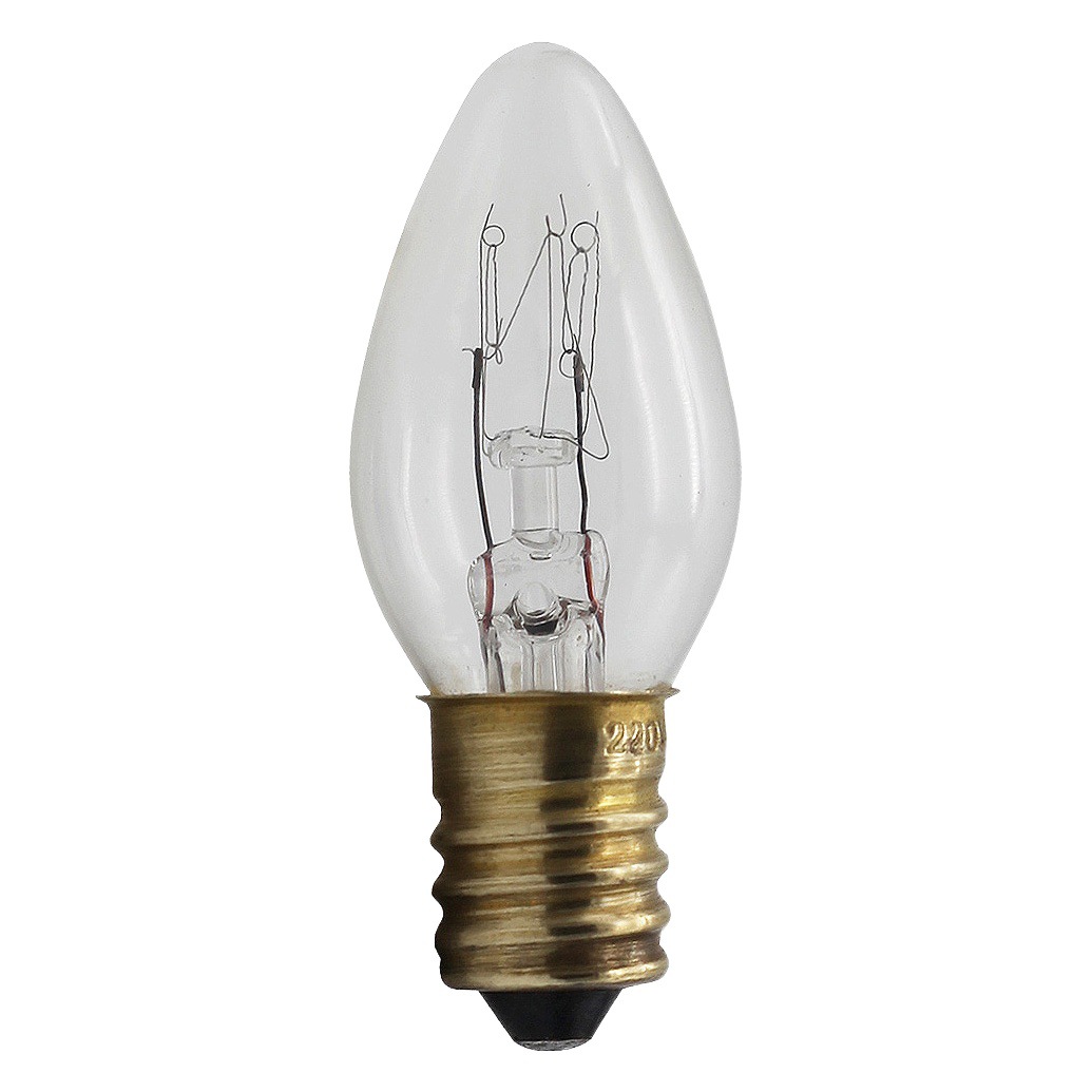 C7 machine instrument small bulb 220V 10W 110V 7W E14 E12 lampblack machine sewing machine salt crystal lamp