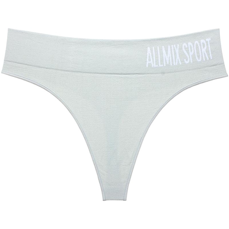 Picture of Foreign Trade European and American Women's Underwear Sexy Seamless Sports Fitness Letter Wide Waist Middle Waist Seamless Briefs Thong