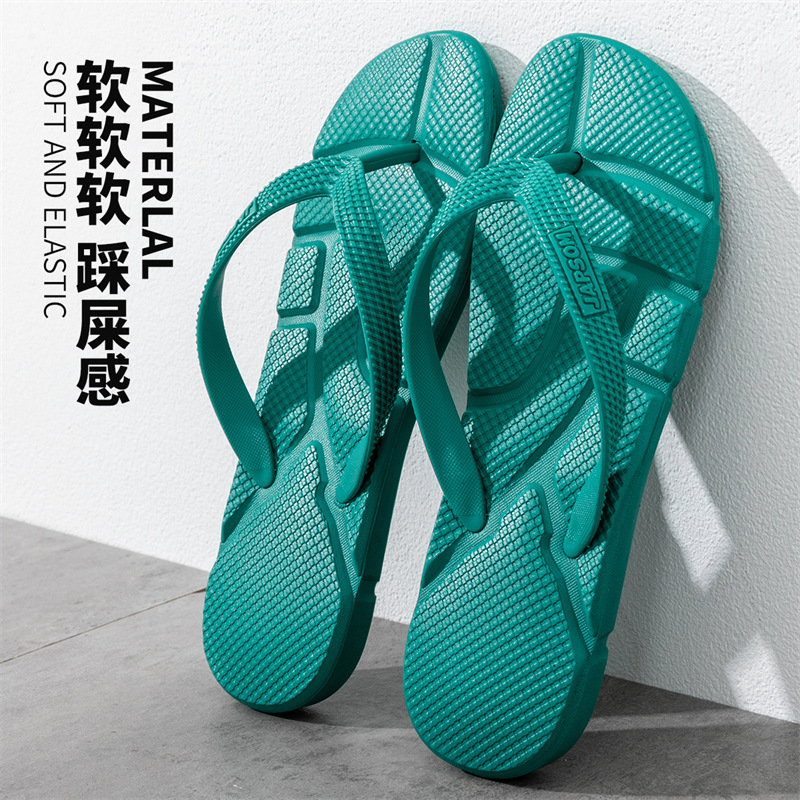 2021 New Summer Men's Flip-Flops Non-Slip Beach Large Size Flip-Flops Indoor Bathing Sandals Dropshipping