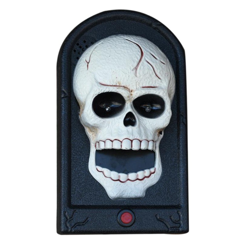 New Halloween Horror Shape Ghost Eye Doorbell Luminous Haunted House Secret Room Tricky Scary Toy Pendant Wholesale