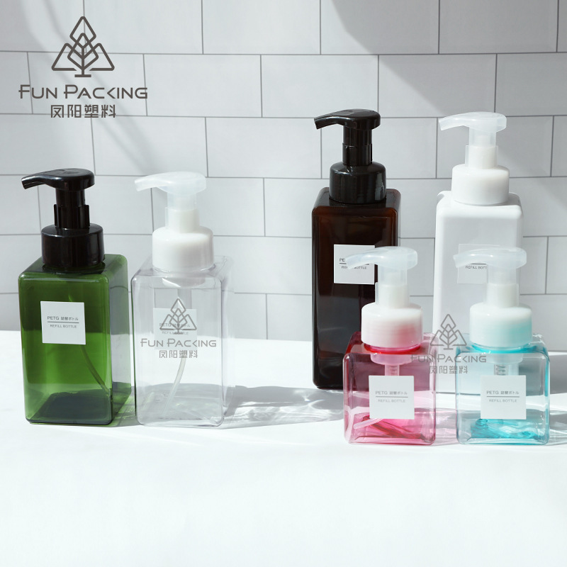 Picture of Spot Mousse Foaming Bottle 250ml Shower Gel Hand Sanitizer Bottle 450ml Square Foam Bottle 650ml Sub-Bottle