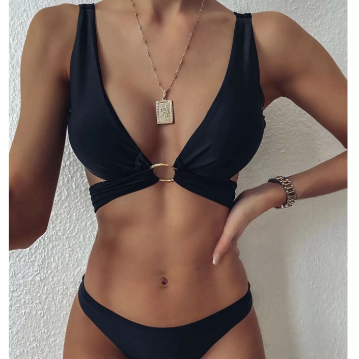 2025 new cross-border explosions new bikini two-piece bikini beach resort seaside manufacturers