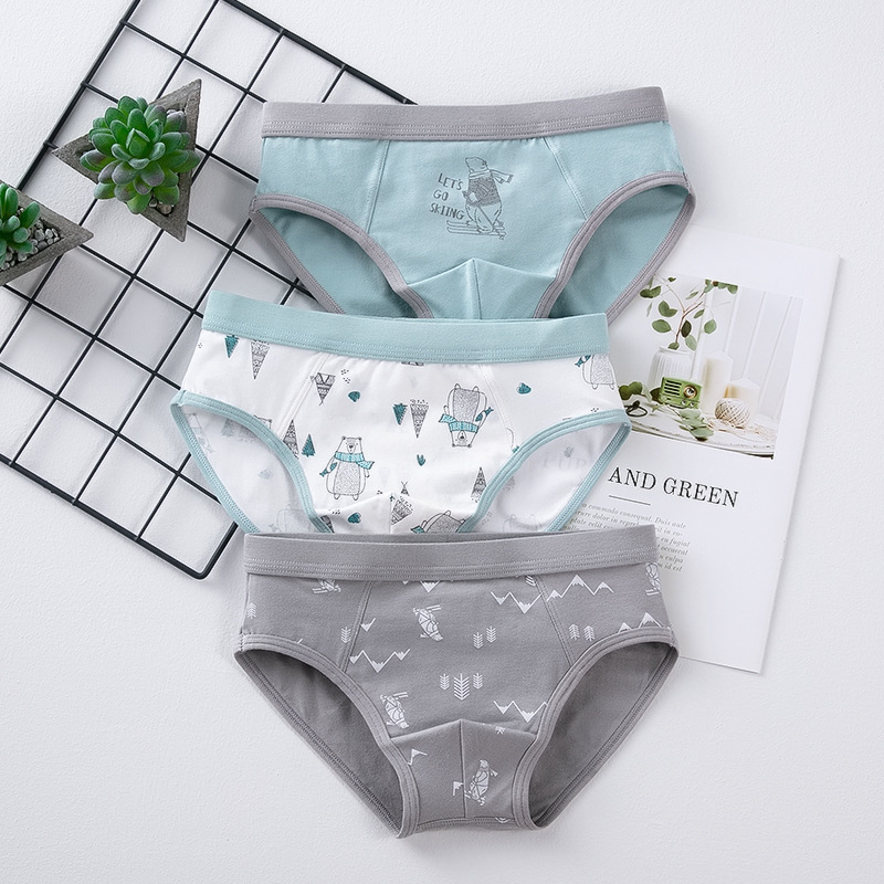 Picture of Boys' underwear children's cotton 50 boxers boys' boxer shorts middle and big children's triangle underwear children's cartoon