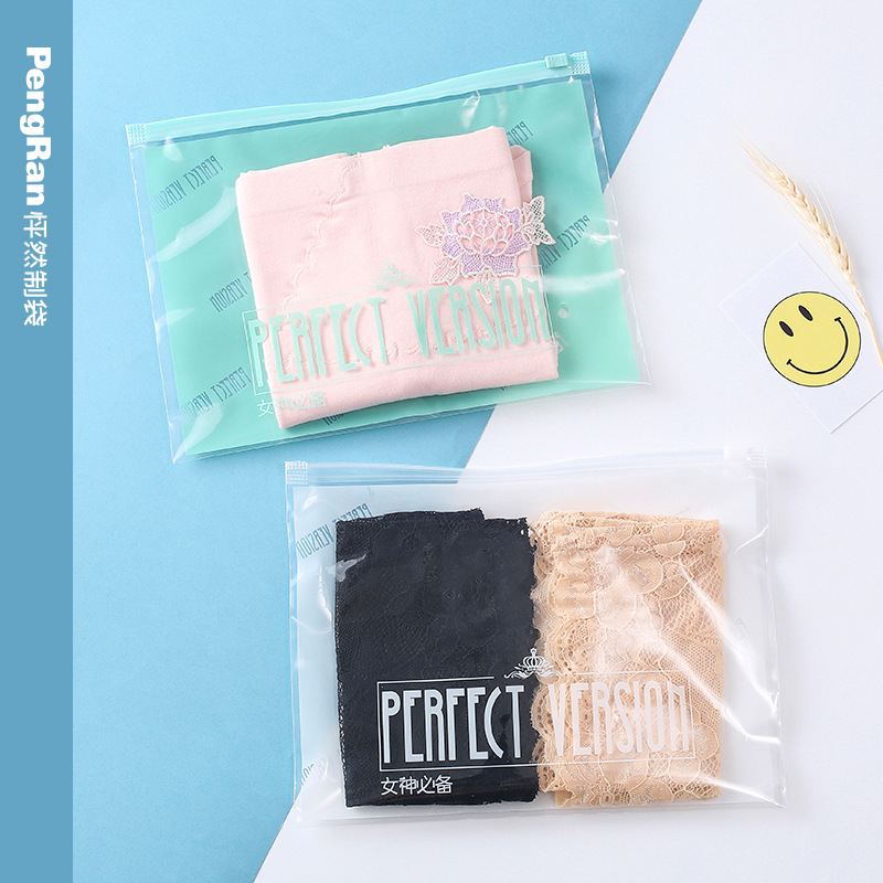 Universal Transparent PE Garment Zipper Bag Underwear Packaging Plastic Ziplock Bag Socks Bra Small Objects Packaging Bag