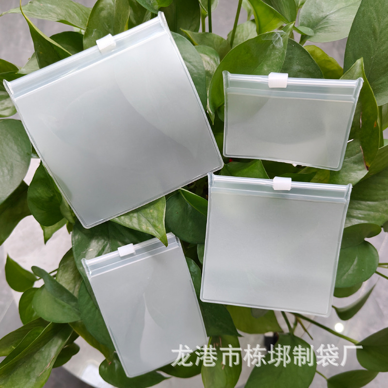 In-Stock Self-Sealing Eva Semi-Transparent Zipper Bags for Packaging Jewelry, Bracelets, and Accessories