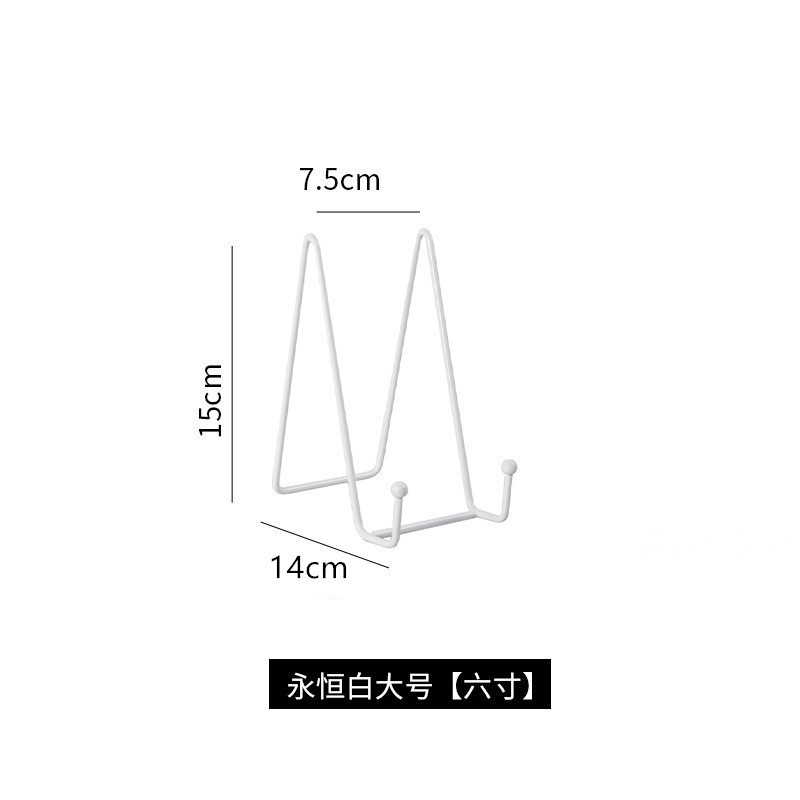Picture of Iron Photo Frame Bracket Stone Easel Holder Ceramic Disc Holder Photo Studio Photo Album Bracket Clock Display Support Bracket