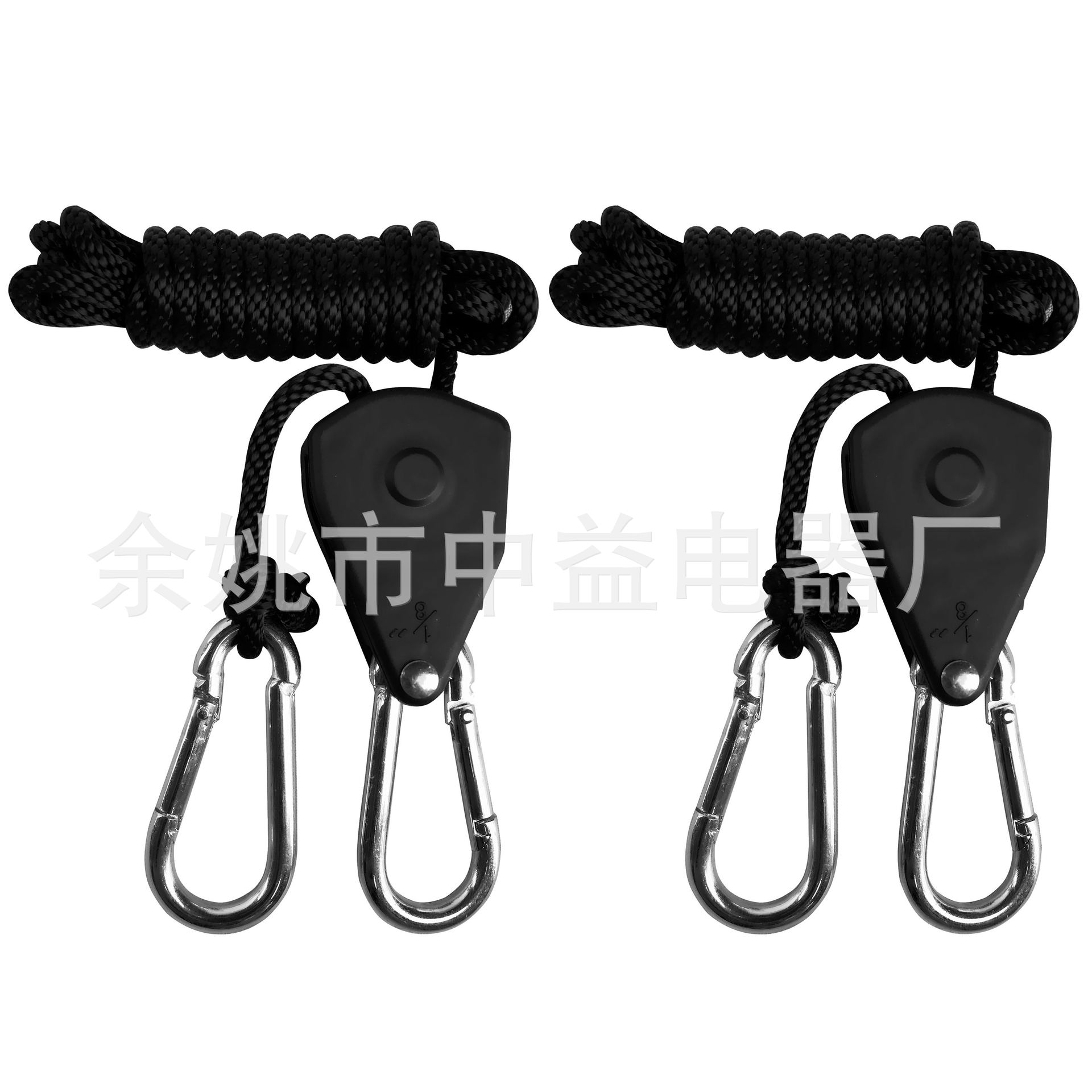Picture of 1/8" Adjustable Lanyard with Built-In Metal Pulley, Plant Tent Lighting Accessories Lanyard