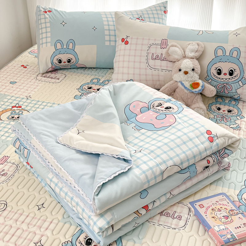 Picture of Class A Maternal and Infant Grade Summer Quilt Lace Summer Cool Quilt Summer Air-conditioning Quilt Double Washed Cotton Quilt Core Children's Thin Quilt Ins