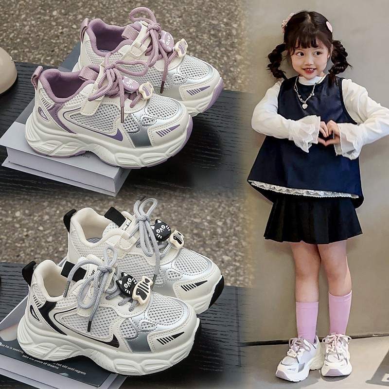 Children's sneaker New 2025 Summer Comfortable Single Mesh Fashion Casual Shoes for Boys and Girls Students Children's Shoes