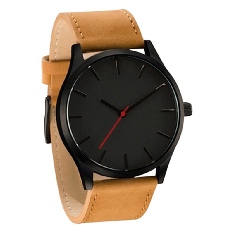 Hot Sale Personalized Large Dial Men's Casual Wristwatch Fashion Business Frosted Belt Quartz Watch Men's Spot