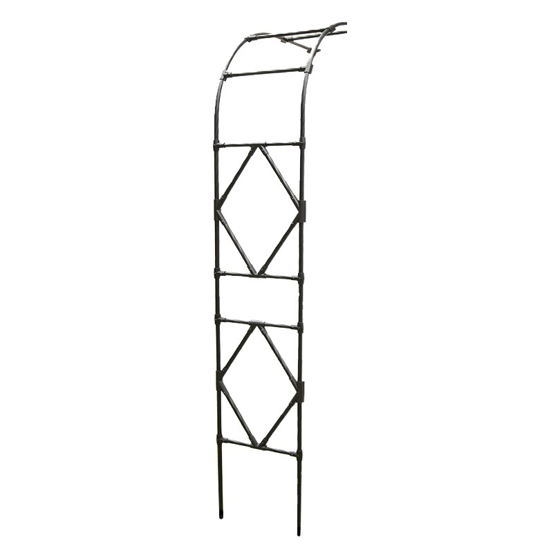 Half arch flower stand Vine stand rose rose rose rose rose rattan stand iron garden stand balcony half arch flower stand
