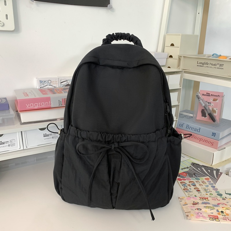 Picture of Korean Style Women's Fashionable All-match Backpack Nylon New Travel Outdoor Backpack Lightweight Student Commuter Schoolbag