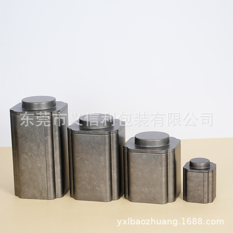 Vintage large tea loose tea tin universal white tea black tea puer green tea sealed tin tin box