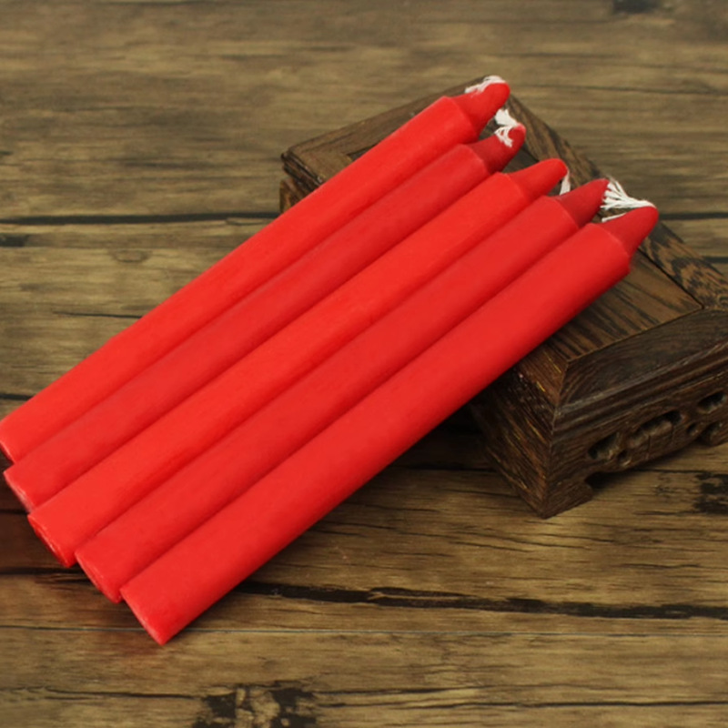 Red and white home smokeless tasteless birthday romantic power outage emergency disaster prevention candle Buddha candles Spring Festival lighting