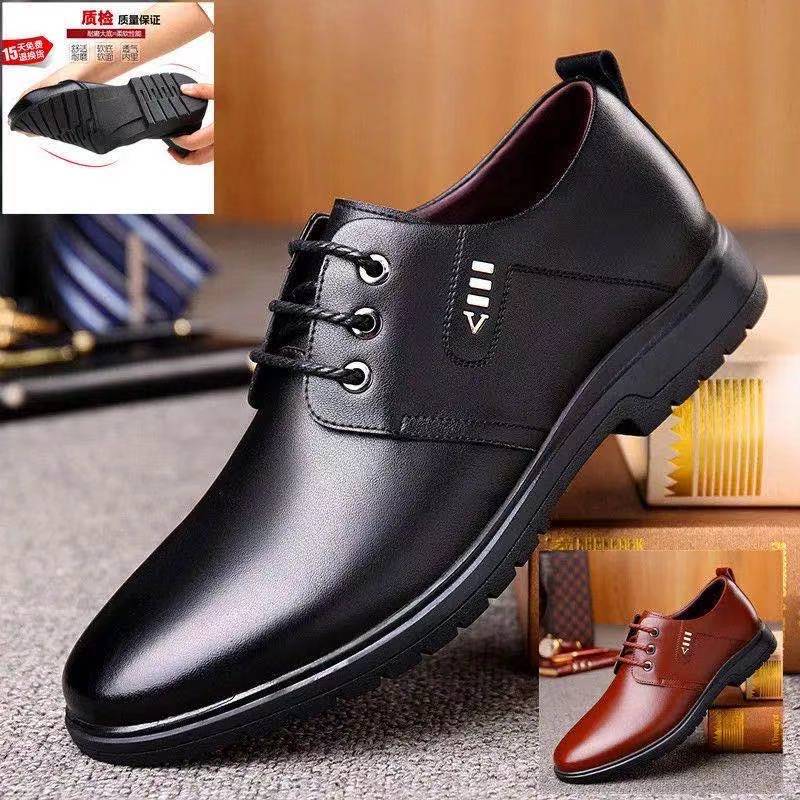 Men's shoes spring and autumn soft bottom leather shoes business casual shoes new Korean fashion shoes British fashion shoes a generation of hair