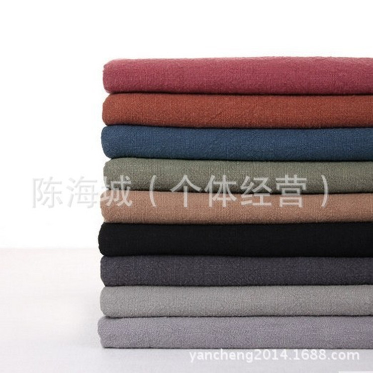 Spot washing ramie fabric washing process ramie cloth high branch pure linen plain clothing linen factory wholesale