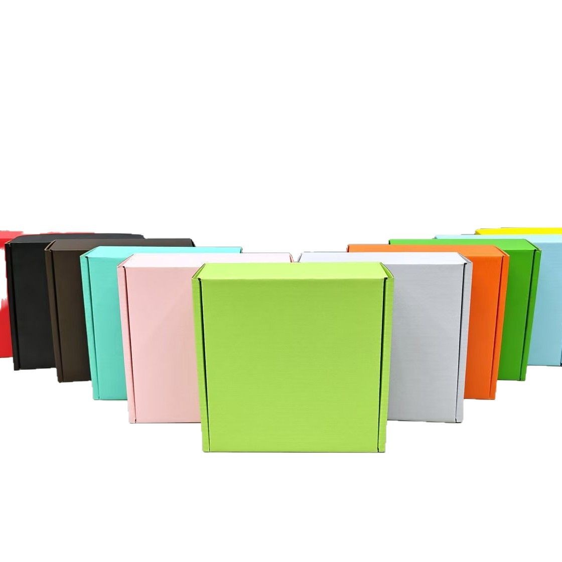 Picture of Matcha green color flying machine box special hard packaging box cross-border e-commerce express logistics clothing jewelry gift box packaging box