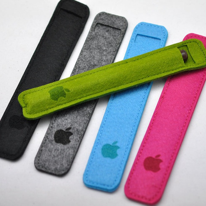 Factory Creative Felt Stationery Pencil Bag Cylinder Stationery Storage Bag Folding Felt Roll Pencil Bag Gift
