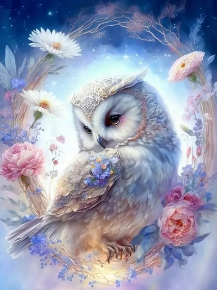 Picture of 5d full diamond diy animal landscape diamond painting foreign trade cross-border diamond embroidered full diamond rubik's cube round diamond craft decorative painting