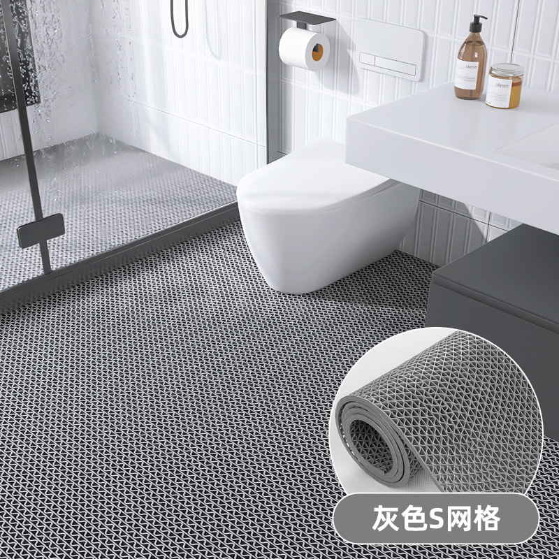Picture of Hollow PVC Plastic Carpet Bathroom Toilet Swimming Pool Kitchen Dirty Resistant Foot Mat Household Waterproof Non-Slip Floor Mat