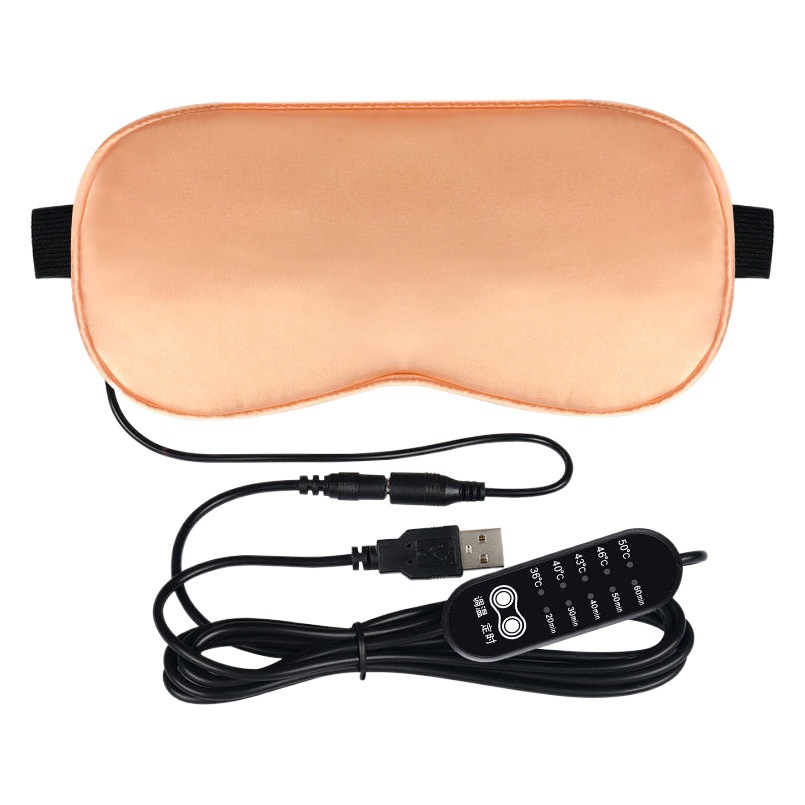 Wholesale moxa velvet hot compress eye mask electric heating moxa grass eye mask home sleep shading fever moxibustion hot compress eye mask