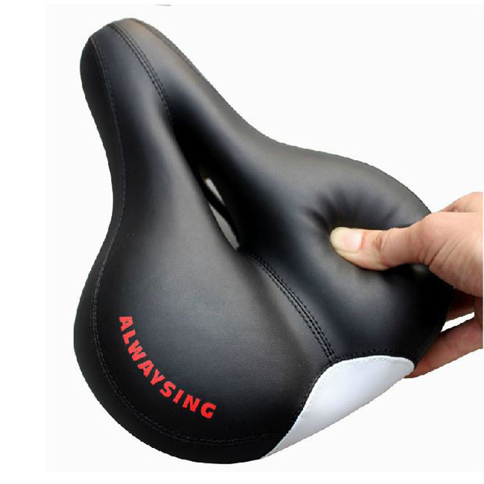 Comfortable bicycle seat saddle extra wide mountain bike seat cushion soft elastic sofa level comfortable