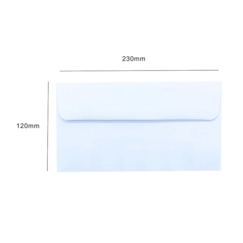 Picture of White Greeting Card Invitation Letter Wedding Invitation Envelope Thickened Plain Color Retro Western Style Invitation Card Kraft Paper Envelope Bag
