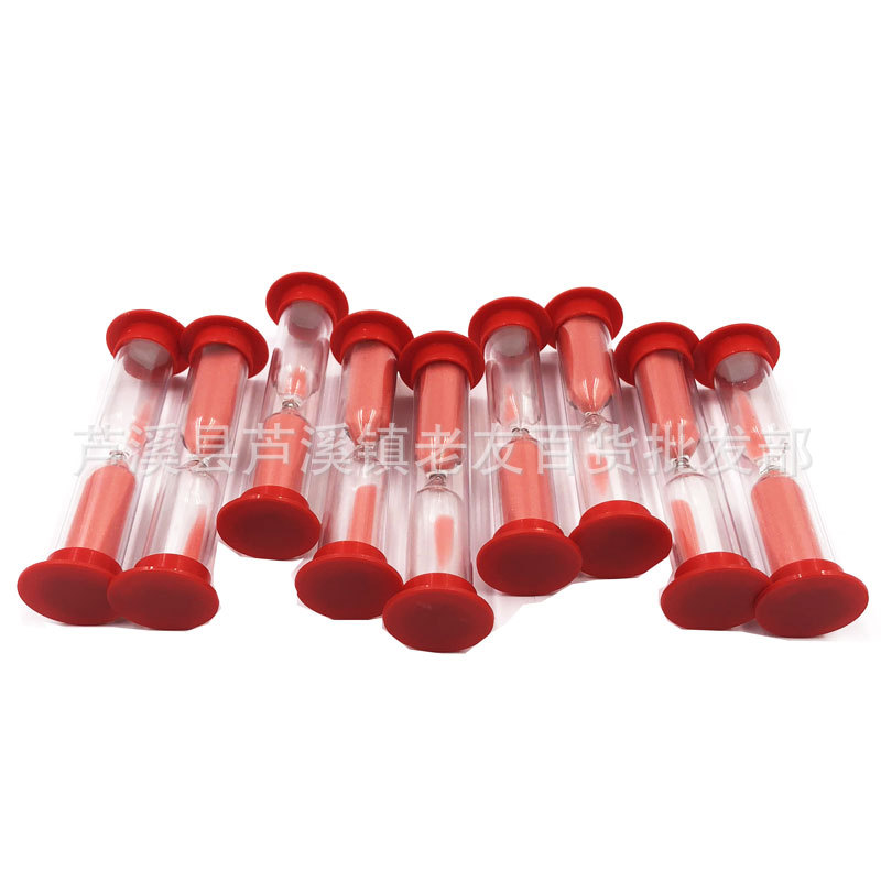 Picture of Wholesale 5 Color Plastic Hourglass Creative Mini 10 Minute Timer Children Gift Hourglass Factory Supply