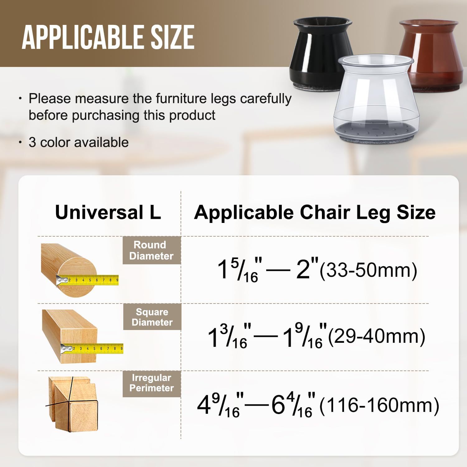 Picture of Round Amazon hot selling stool table chair leg cushion foot cover silicone chair leg protective cover mute wear-resistant chair leg