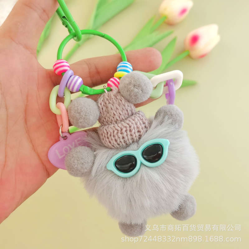 Picture of Keychain Pendant Bag Cartoon Plush Pendant Keychain Cute Small Gift Creative Gift Doll Doll