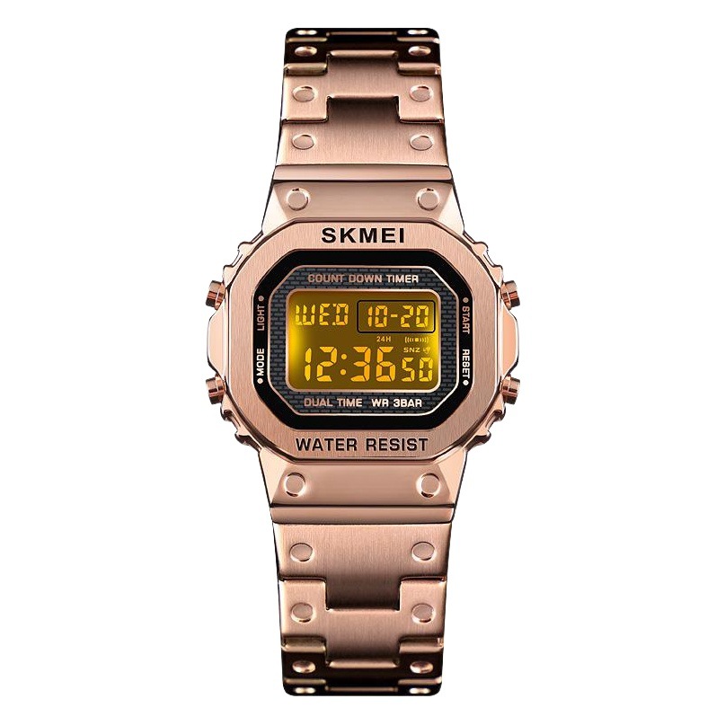 Momentum Fashion Southeast Asia Best-Selling Steel Band Couple Watch Simple Waterproof Male and Female Student Bracelet Digital Watch