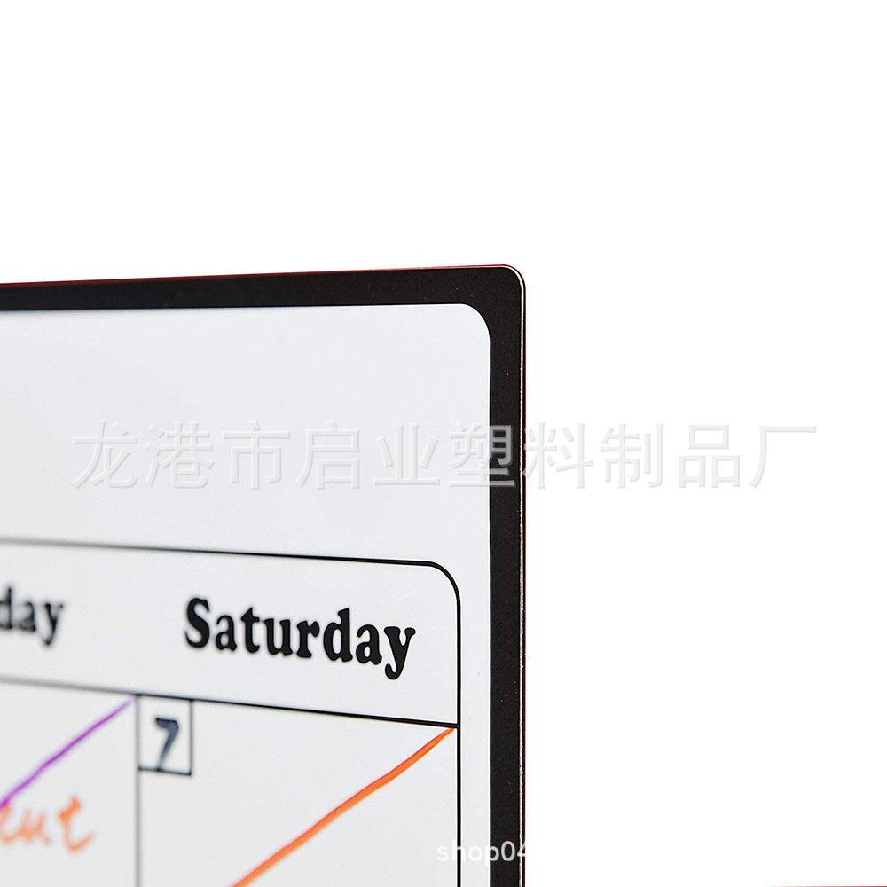 Picture of Amazon Magnetic Calendar Dry-erase Magnetic Refrigerator Whiteboard Monthly Schedule Erasable Self-discipline Schedule Weekly Message Board