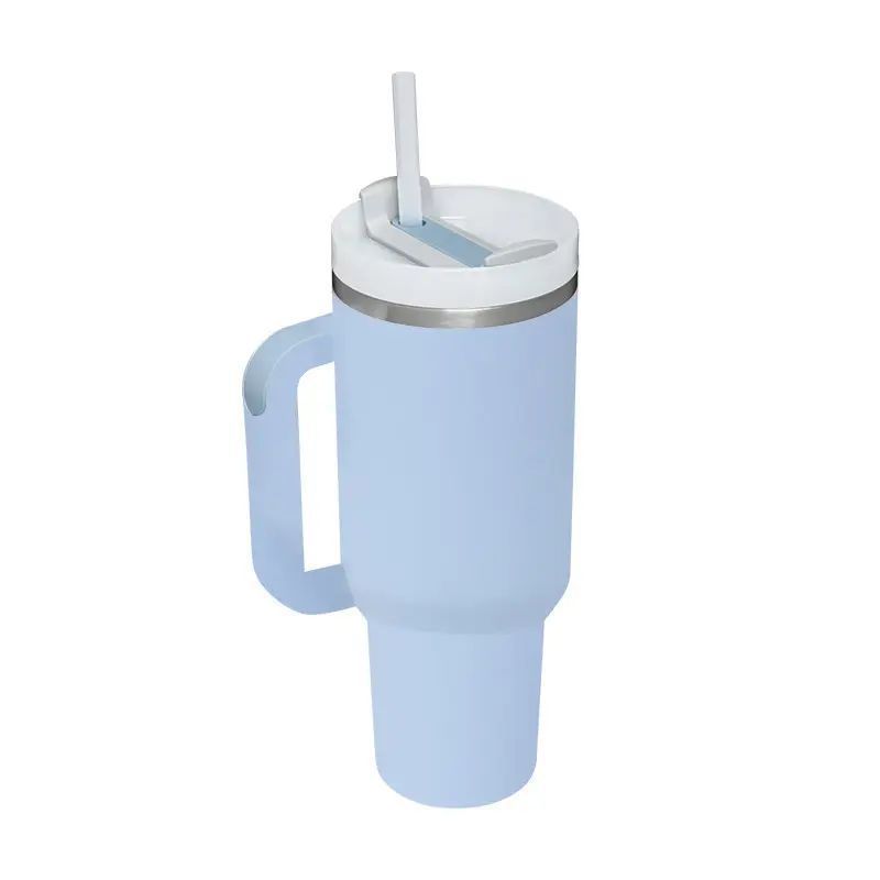 Picture of Cross-border 40oz generation second generation car cup 304 stainless steel handle thermos cup large capacity straw ice cup