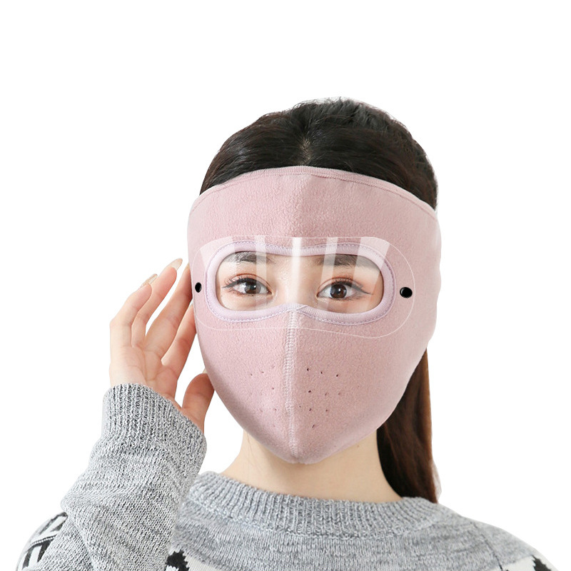Picture of Factory straight hair cross-border autumn and winter anti-fog HD goggles masked mask polar fleece riding windproof warm mask